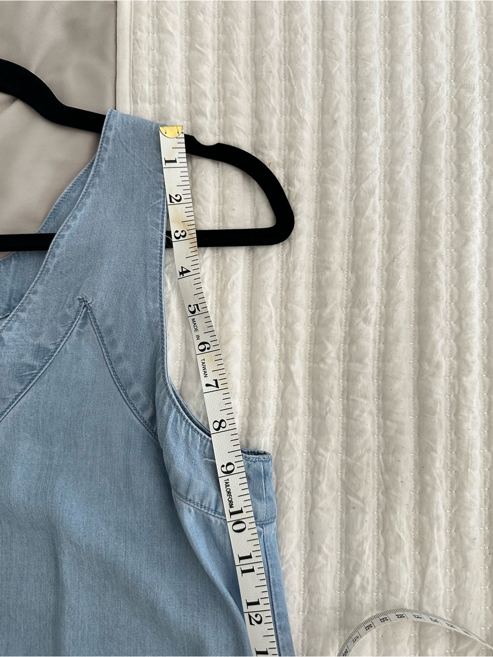 DKNY Light Denim Sleeveless V-Neck Maxi Dress - Picture 5 of 5